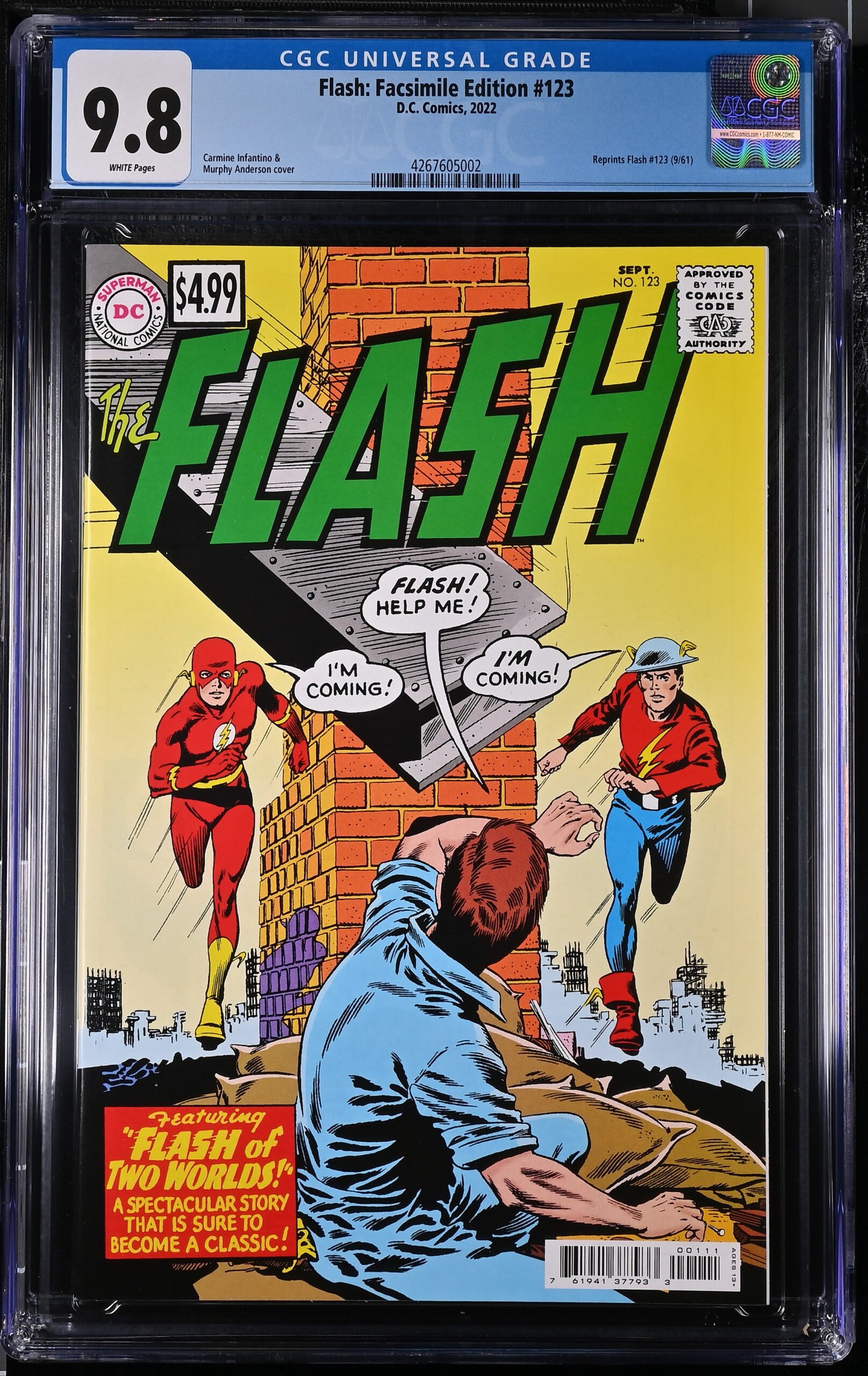 CGC 9.8 Flash: Facsimile Edition #123