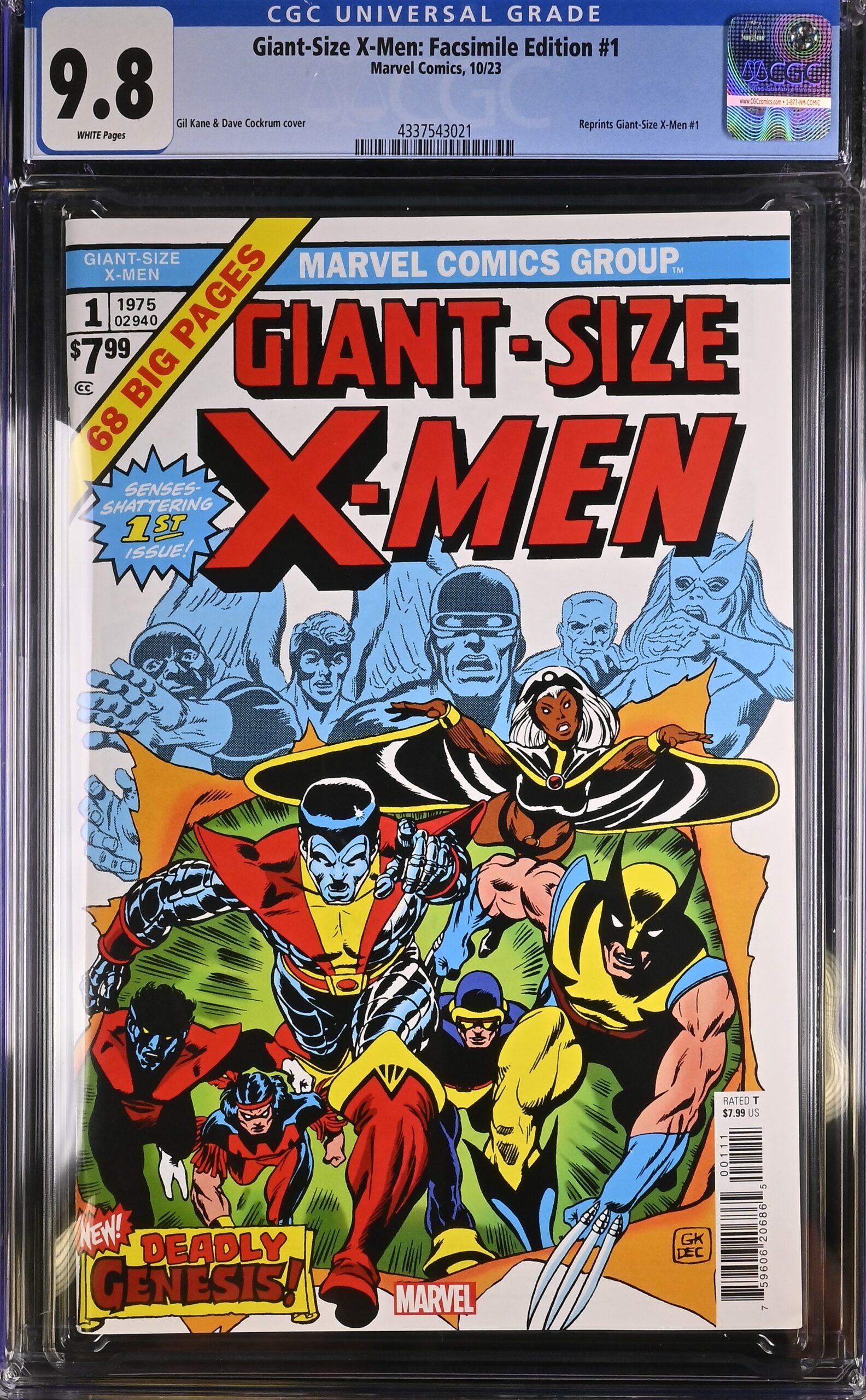 CGC 9.8 Giant-Size X-Men: Facsimile Edition #1