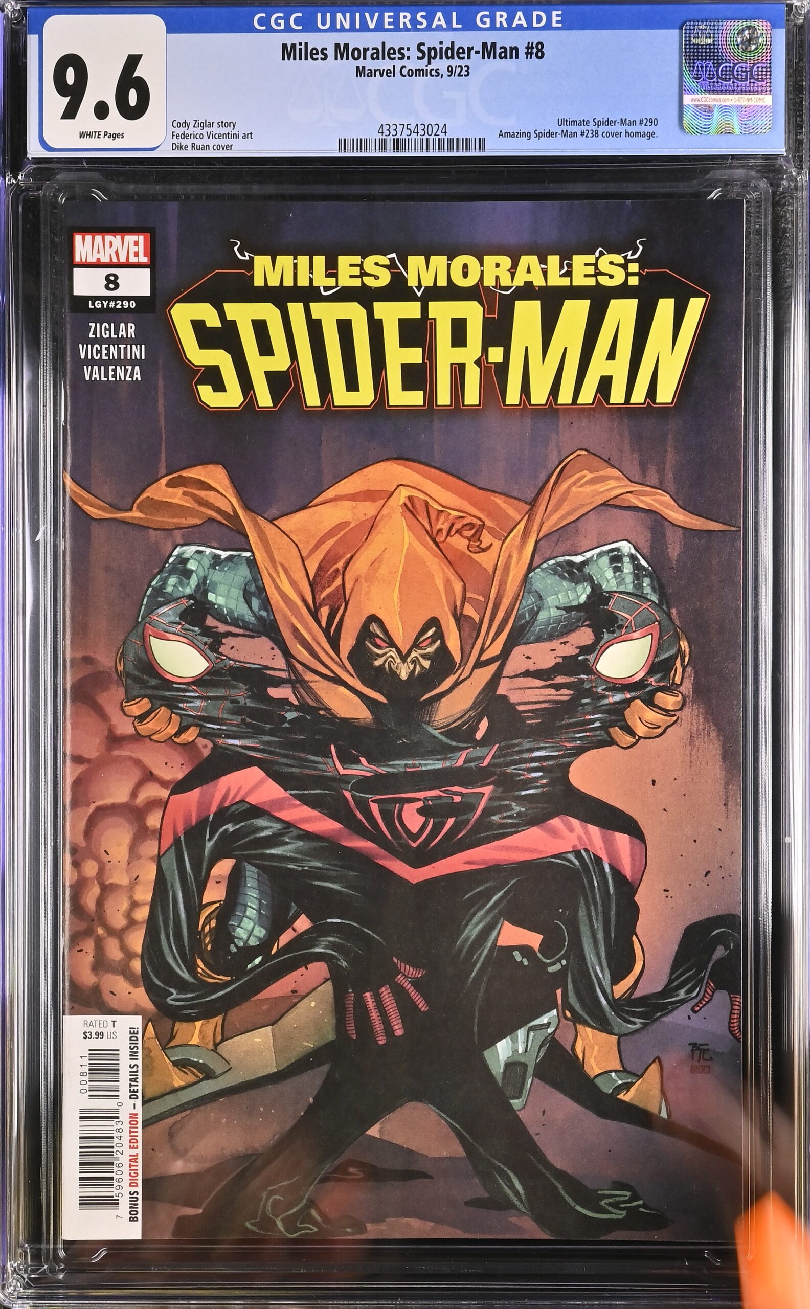 CGC 9.6 Miles Morales: Spider-Man #8