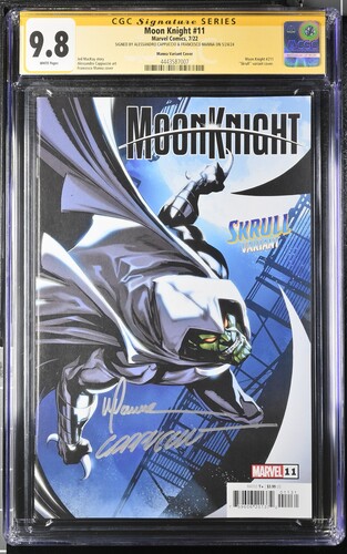 CGC 9.8 Moon Knight #11 Signed Cappuccio & Manna