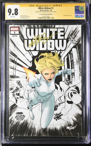 CGC 9.8 White Widow #1 - Signed Alessandro Miracolo