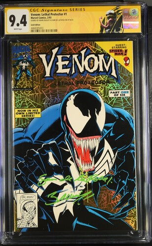 CGC 9.4 Venom: Lethal Protector #1 - SIGNED BY MARK BAGLEY & SAM DE LA ROSA