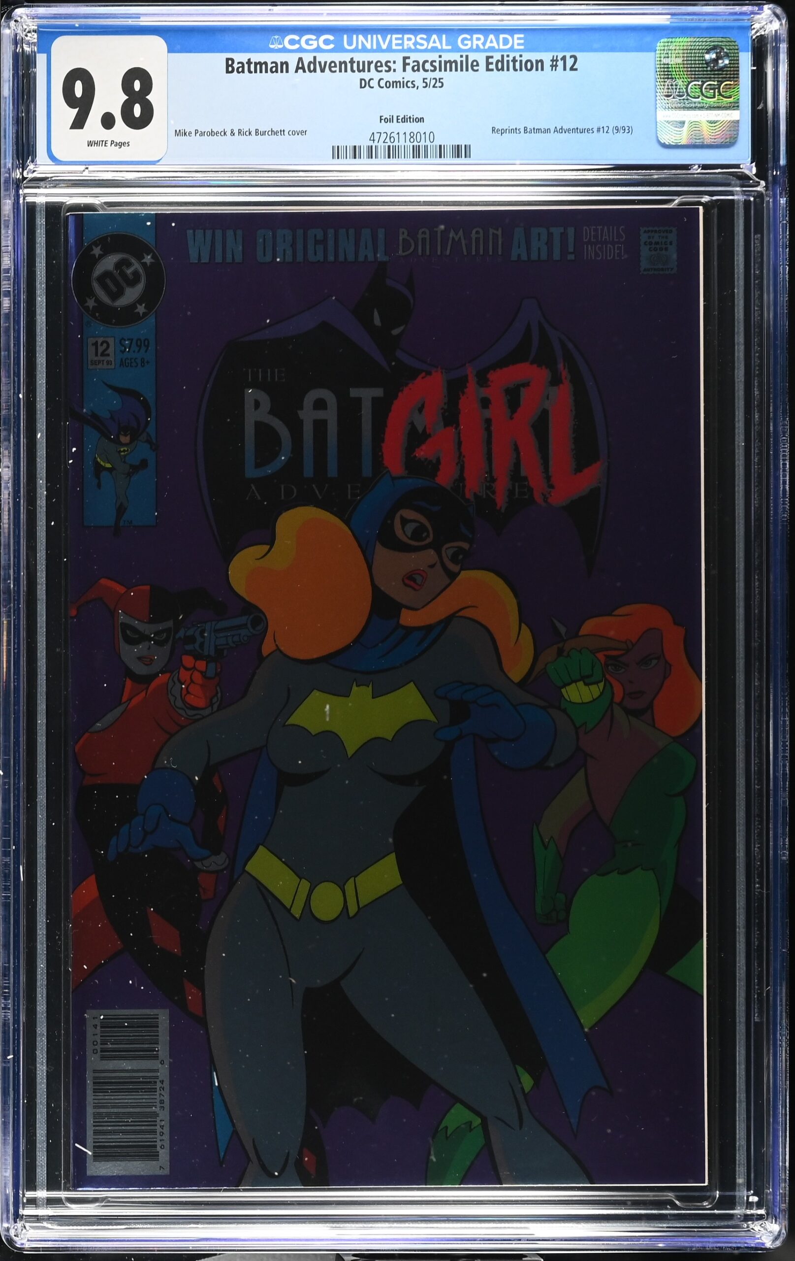 CGC 9.8 Batman Adventures: Facsimile Edition #12 Foil Edition